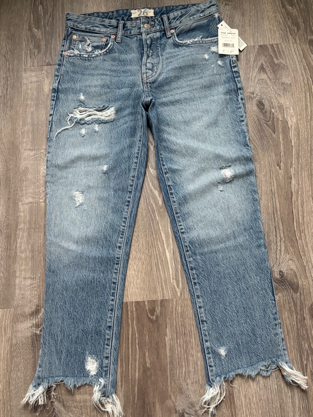NWT Free People Women’s November Rain Jeans Size 26